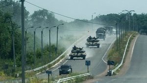 12 червня 2014 року - перше застосування російських танків Т-64 і БТРів у війні на Донбасі