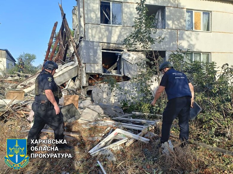Наслідки обстрілу Борової Харківської області