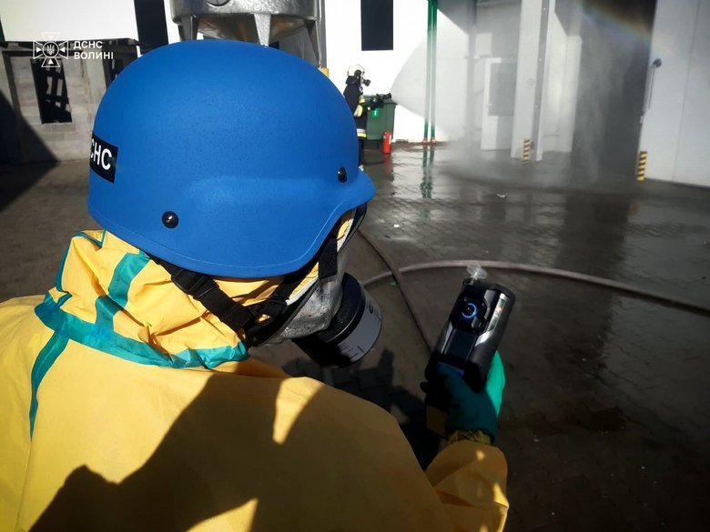 Strike on a factory in Volyn: an ammonia leak occurred