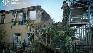 Последствия атаки дронов на Одессу