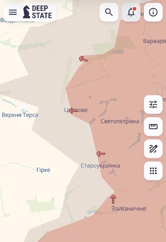 Просування ворога поблизу Цвіткового