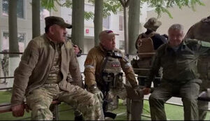 We block Rostov and then go to Moscow, we want to get Chief of General Staff and Shoigu, - Prigozhin near captured air defense headquarters. VIDEO