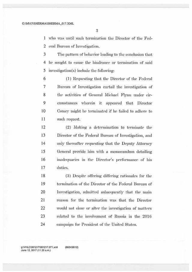Демократы Шерман и Григ предлагают Конгрессу рассмотреть импичмент Трампа из-за его связей с Россией 03