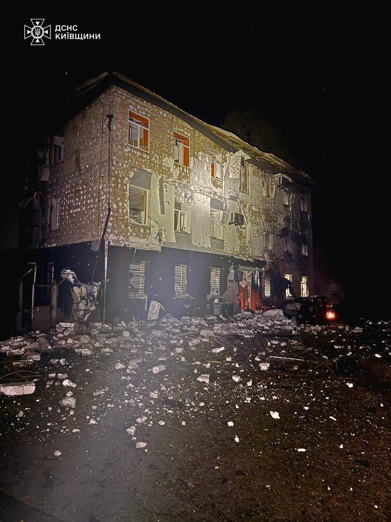 Kyiv region after shelling