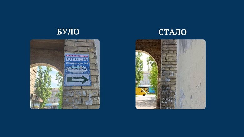 У столиці прибрали понад 20 російськомовних вивісок за два місяці