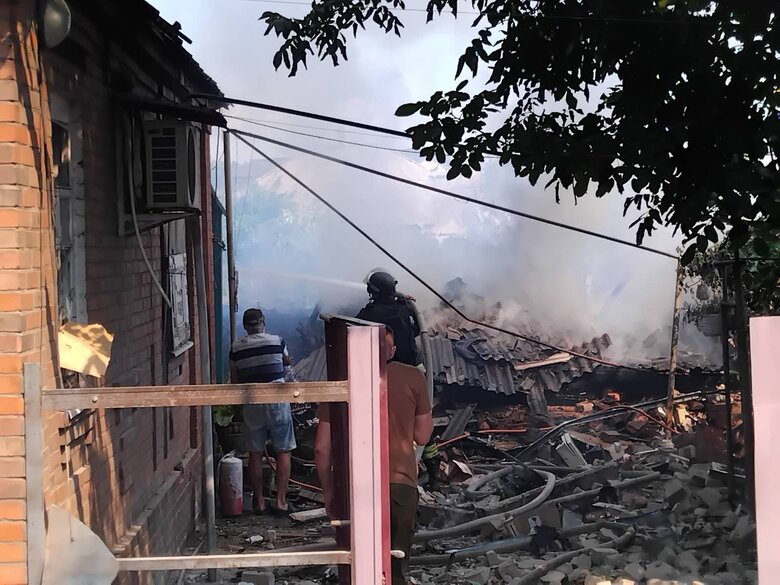 Sloviansk after shelling