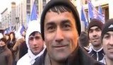 Митинг в поддержку "Единой России": Дворником я работаю. На работу меня сюда отправляли. ВИДЕО.