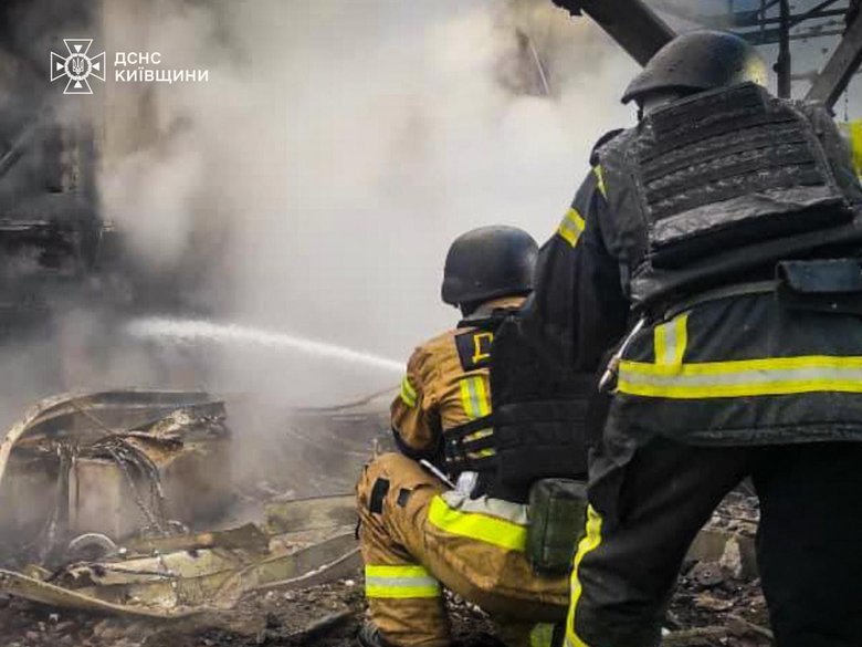 Consequences of the attack in the Kyiv region