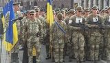 Репетиція військового параду до Дня Незалежності відбувається на Хрещатику в Києві. ФОТОрепортаж