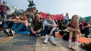 Как "Беркут" разгоняет студенческий форум в центре Киева. ФОТОрепортаж