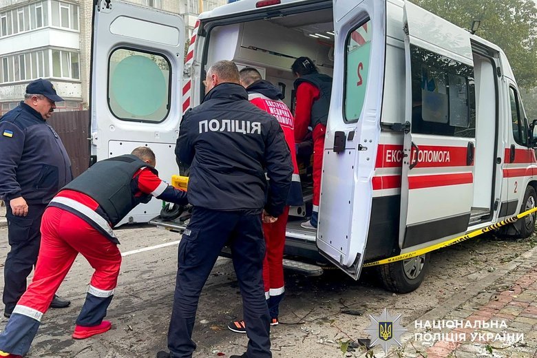 Russian attack on Rivne on 14 October – eight wounded, four hospitalised