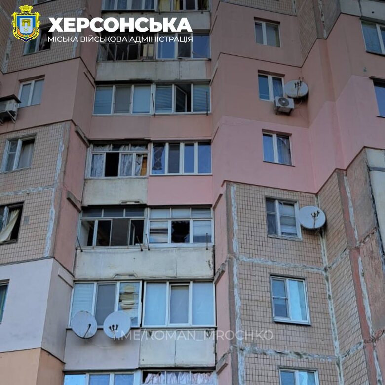 Consequences of enemy shelling of Kherson 03
