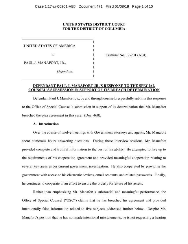 В 2016 году Манафорт обсуждал с Килимником план по мирному урегулированию ситуации в Украине 01