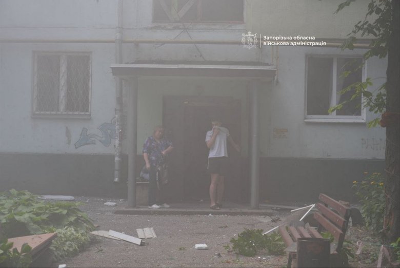 Запоріжжя після обстрілу