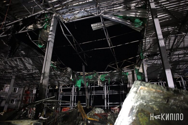 Consequences of missile attack on Nova Poshta terminal 12
