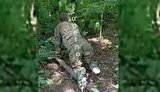 самоевакуація одноногого окупанта