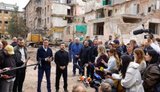 Глава МЗС Британії Мілібенд відвідав місце удару РФ в Прилуках: Путін веде проти українського народу варварську війну терору. ФОТОрепортаж