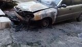 Сожгли машину организатора поездки донецких сторонников оппозиции в Киев. ФОТО