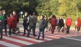 Співробітники психлікарні в Житомирі перекрили дорогу, вимагаючи виплатити борги із зарплати. ФОТО