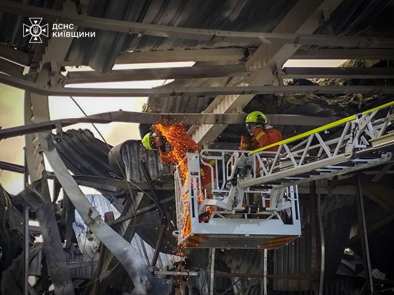 Consequences of the attack in the Kyiv region