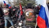 На броньовиках і з портретами Сталіна: путінські байкери влаштували автопробіг в окупованому Криму. ФОТО