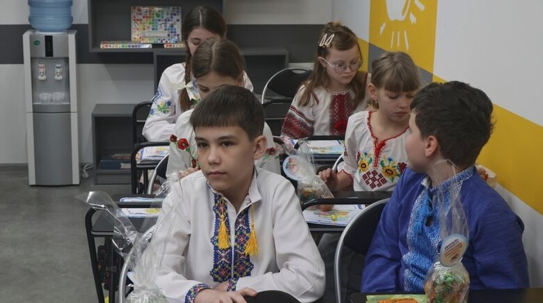 An underground school in Kharkiv