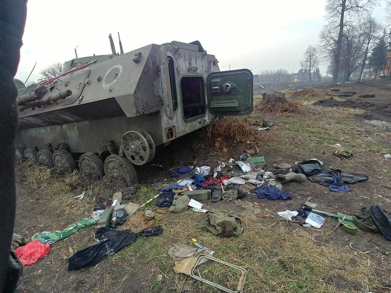Разгром российских войск у села Великая Дорога Черниговской области - 31 единица боевой техники уничтожена и захвачена 58-й бригадой и спецназом ВСУ 04
