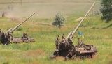 Экипажи самоходных артустановок 2С7 "Пион" провели учения в районе проведения ООС. ВИДЕО
