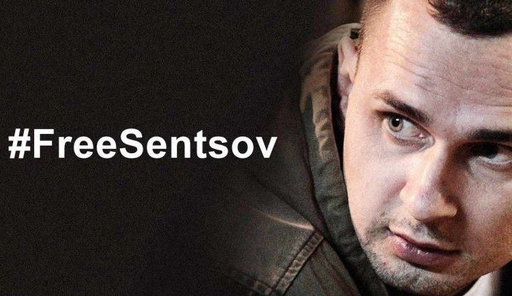 Rights prize goes to Oleg Sentsov, a Russian prisoner, in a rebuke to Putin