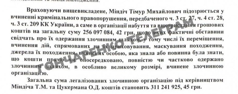 How much money did Mindichgate figures launder?