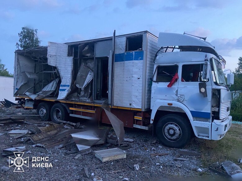 Consequences of the drone attack on Kyiv