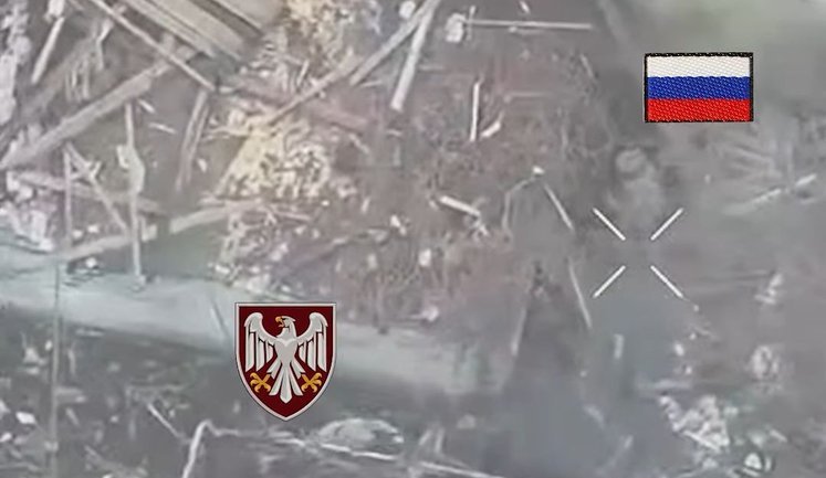 Paratrooper from 82nd Brigade eliminated two occupiers in firefight, one of whom was group commander. VIDEO