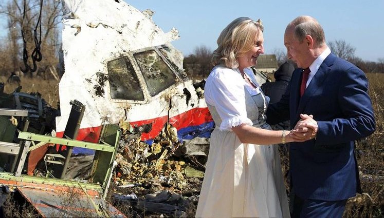 "Танцювати з убивцею": Путін і Кнайсль танцюють на кістках жертв рейсу MH-17 і війни в Сирії. ФОТОжаби