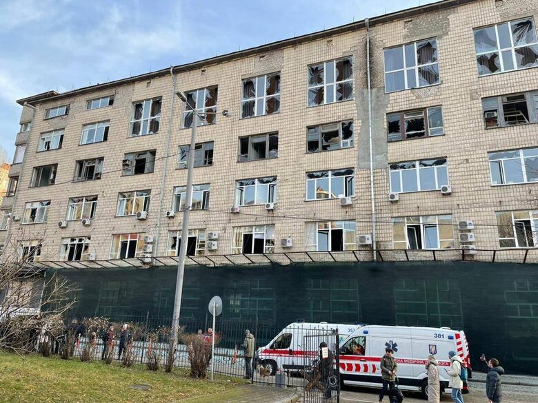 Fragments of Russian rocket fell on stadium in Sviatoshyn district of Kyiv, - PO 02