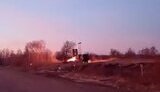 Ukrainian air defence system shoots down a Russian missile