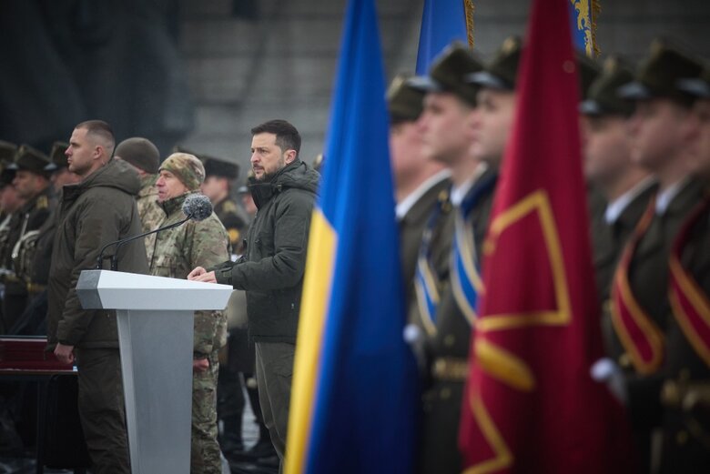 Зеленський привітав воїнів у День ЗСУ
