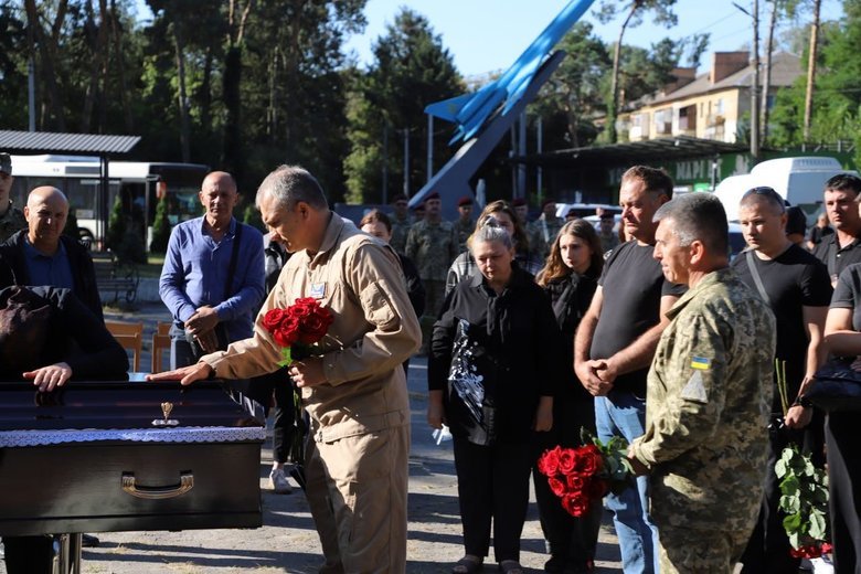 Farewell to pilot Oleksandr Borovyk