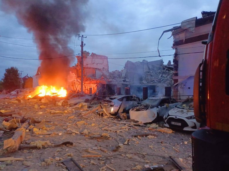 Kyiv region after shelling