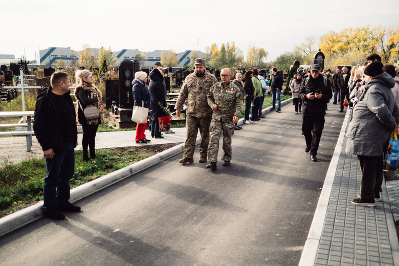 In Brovary, bid farewell to soldier Oleksandr Fatieiev, who died in battle against ruscists in Luhansk region, was held 08