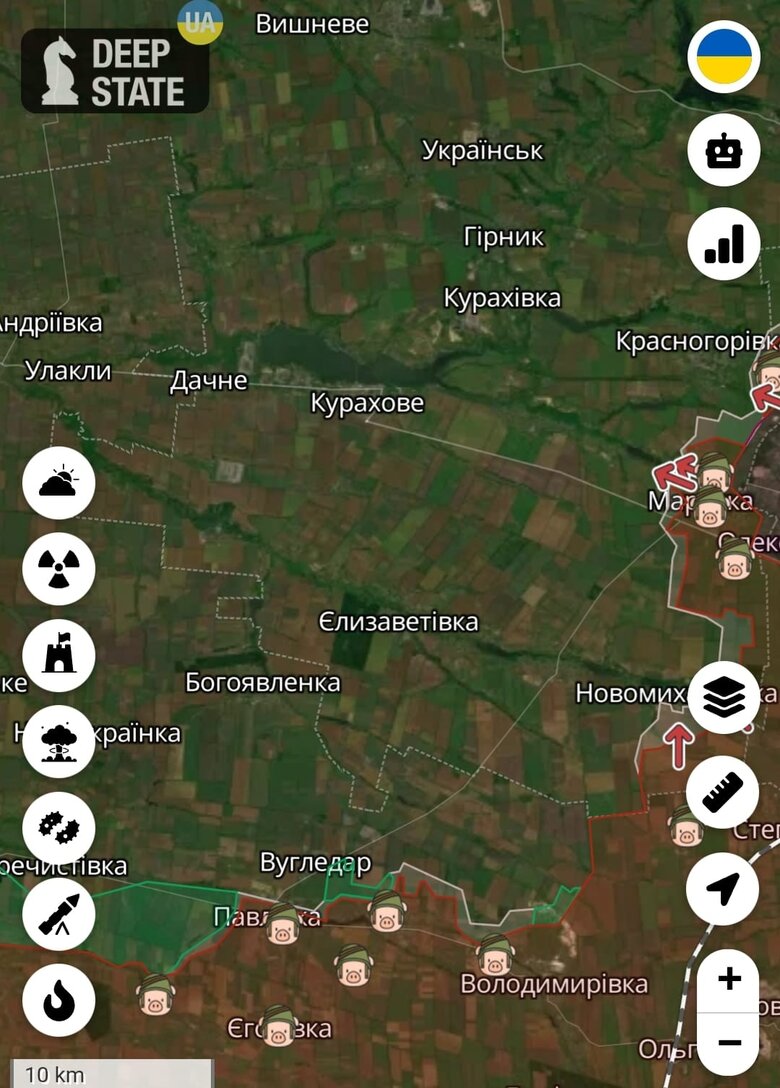 Мар’їнка пала, - аеророзвідник повідомив про захоплення ворогом населеного пункту біля Донецька 02