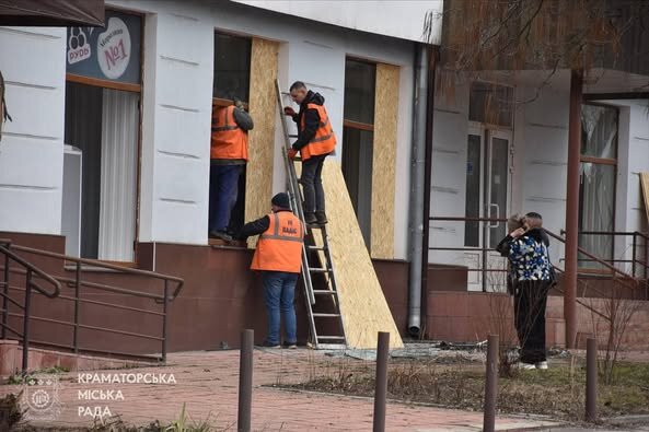 Наслідки обстрілу Краматорська 30 січня