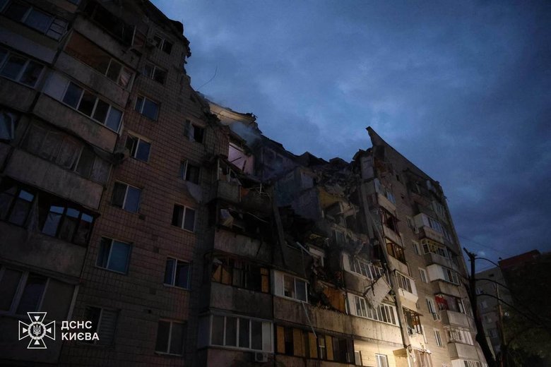 Russian strike on Kyiv on 6 July
