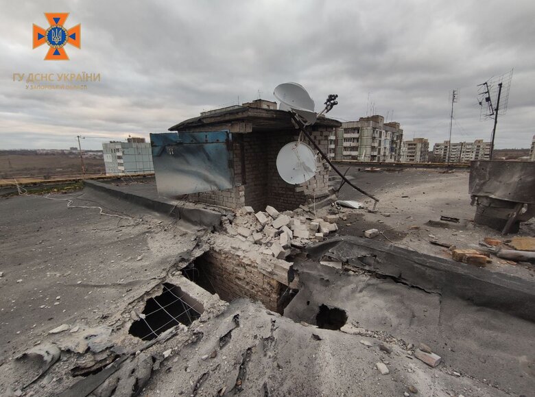 Наслідки обстрілу 30 грудня Степногірська Запорізької області 04