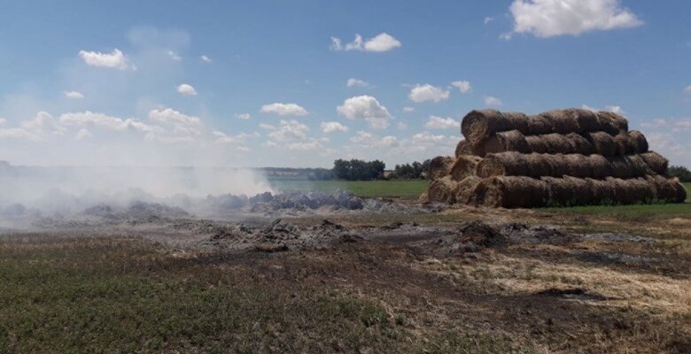 In Zaporizhzhia region, fields with crops are burning from enemy shells. Rashists continue to destroy infrastructure in Hulyaypole - RMA 07