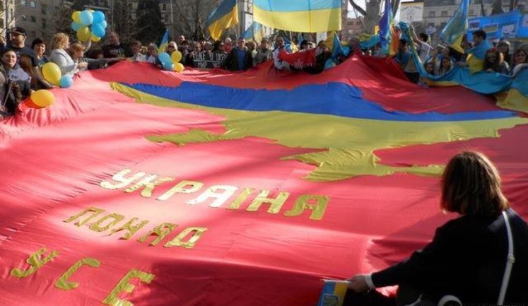 Peace to Ukraine march held in Milan, Italy. PHOTO