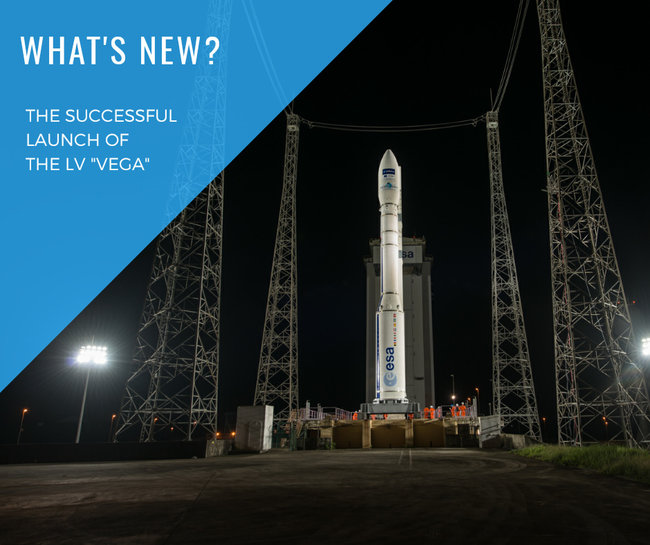С космодрома Куру успешно запустили ракету Vega с украинским двигателем 01
