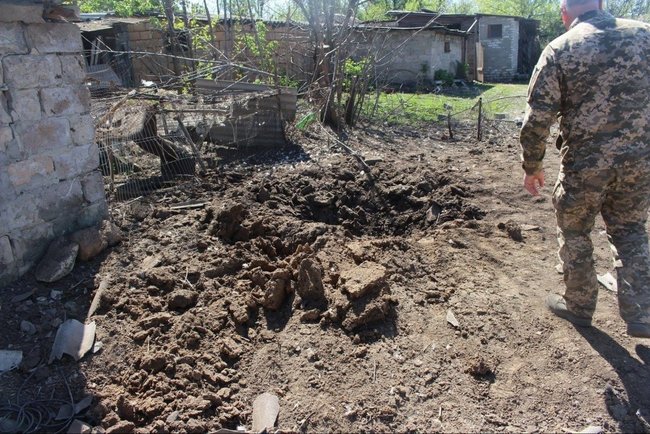 Aftermath of Troitske artillery attack by Russias hybrid forces 02
