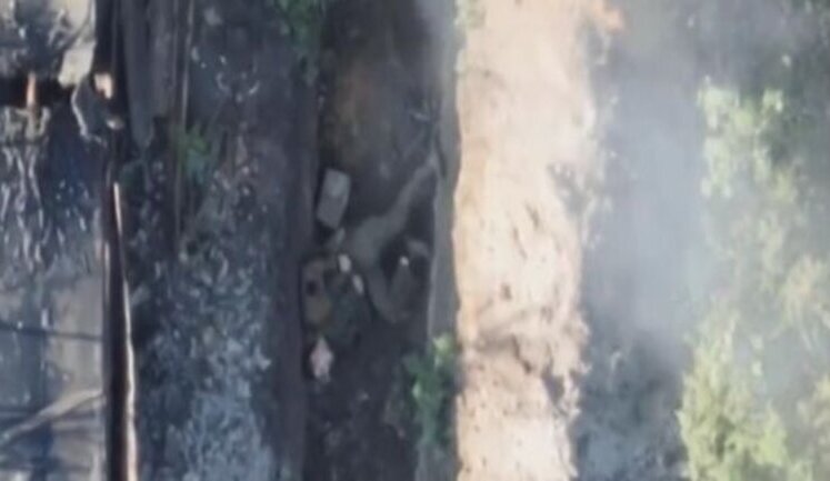 Ukrainian soldiers hit the occupier with a combat drone. VIDEO