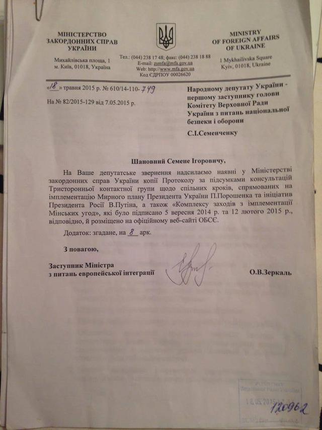 документы протоколы минские соглашения