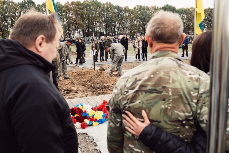 In Brovary, bid farewell to soldier Oleksandr Fatieiev, who died in battle against ruscists in Luhansk region, was held 15